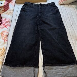 Joe's Jeans Black Wide Leg Jeans